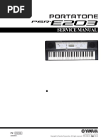 Yamaha PSR-E203 Service Manual | PDF