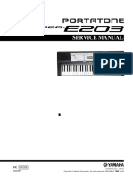 Yamaha PSR-E203 Service Manual