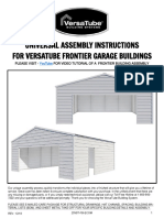 Universal Assembly Instructions For Versatube Frontier Garage Buildings