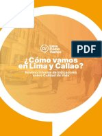 ¿Cómo Vamos en Lima y Callao? Noveno Informe de Indicadores Sobre Calidad de Vida