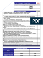 Checklist de Trabajos en Altura PDF