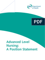Advanced Level Nurse Position Statement