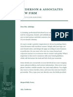 Green Laurel Leaf Photo Law Firm Letterhead