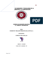 Cuestionario CAPITULO 1 de Niebel Metodos Estandares y Diseño de Trabajo