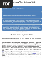 ABAP Dictionary slides