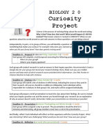 Biology 20 - Curiosity Project Performance Task