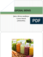 Proposal Bisnis: Juice Detox Surabaya