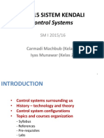 El 3015 Sistem Kendali: Control Systems