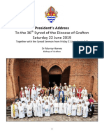 Presidential Address to Synod 2019 Grafton Anglican