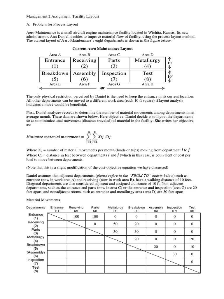 Process Selection and Facility Layout | PDF | Applied Mathematics