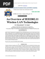 An Overview of IEEE802.11 Wireless LAN Technologies: International Journal of Computer Science and Mobile Computing