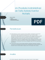 Sistem Produksi Administrasi Dan Tata Kelola Kantor Notaris