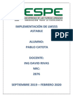 Implementación de LM55 Monoestable