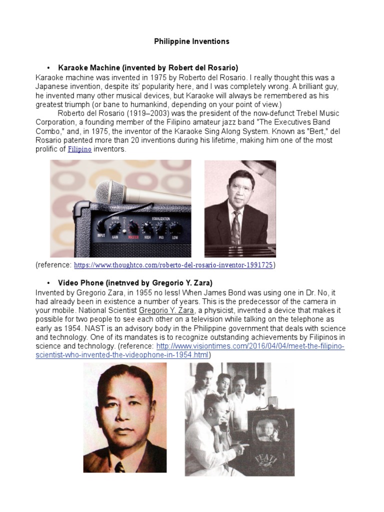 Notable Filipino Inventions and Inventors | PDF