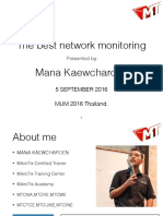 The Best Network Monitoring: Mana Kaewcharoen