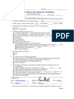 Electric Motor and Generator Worksheet: Fedex Airwaybill: - Attention