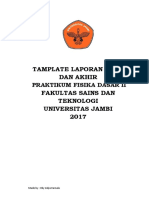 Tamplate Laporan Praktikum Fisika Dasar II