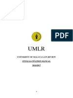 UMLR Citation Manual (2016)