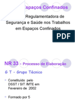 NR 33 - Segurança em espaços confinados