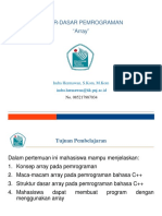 Pertemuan 8 Array