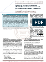 A Study On Financial Statement Analysis On Pondicherry Industrial Promotion Development and Investment Corporation Limited PIPDIC, Pondicherry