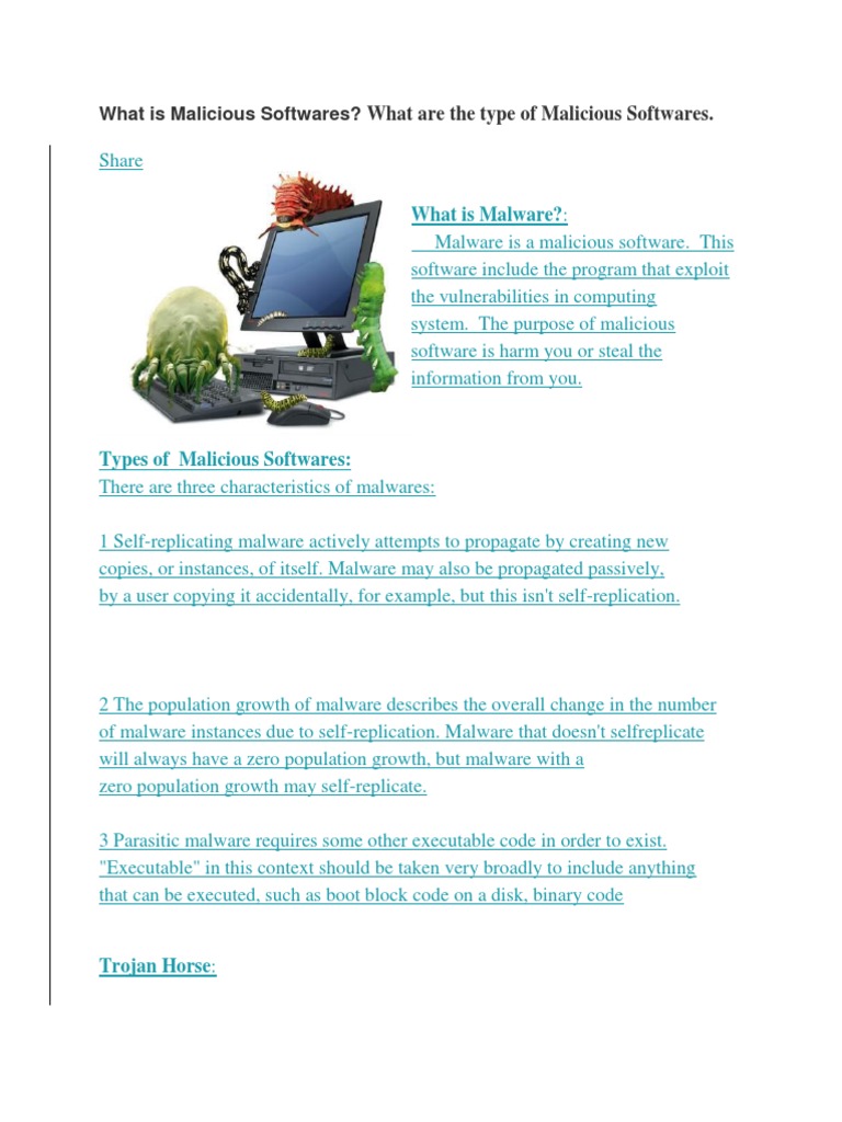 Understanding Types of Malware | PDF | Computer Virus | Malware