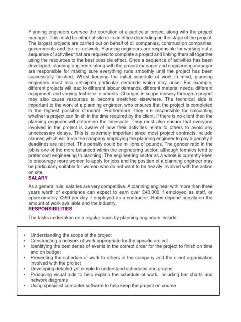 Planning Engineers | Download Free PDF | Engineering | Motivation