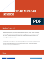 3 Main Uses of Nuclear Science