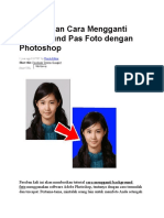 Tutorial Dan Cara Mengganti Background Pas Foto Dengan Photoshop