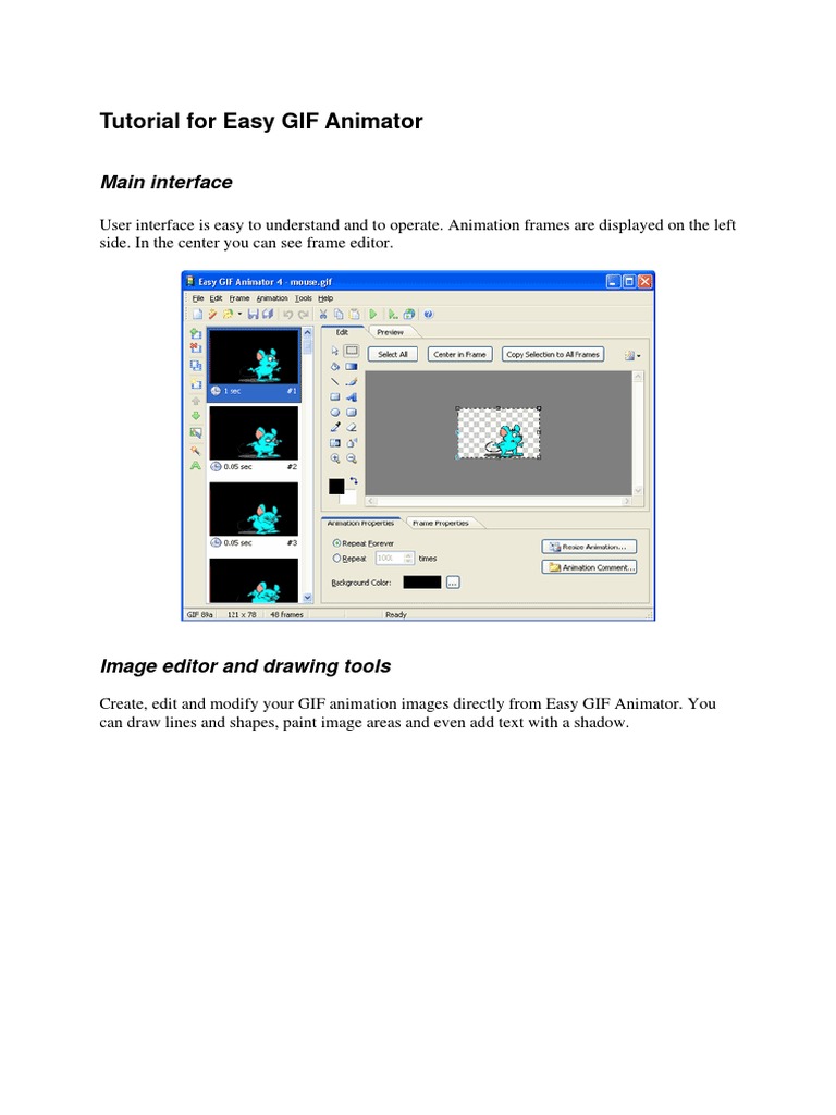 Easy GIF Animator Tutorial Guide | PDF