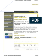 Container Dimensions: Detailed Container Dimensions For Standard 8ft, 10ft, 20ft, 30ft and 40ft Containers