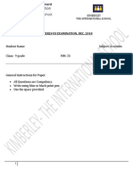 Accounts Weekly Exam Dec 2018