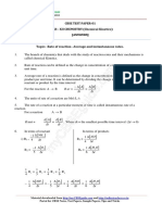 Cbse Test Paper-01 CLASS - XII CHEMISTRY (Chemical Kinetics) (Answers)