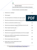 Cbse Test Paper-01 CLASS - XII CHEMISTRY (General Principles and Processes of Isolation of Elements)