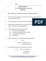 Cbse Test Paper-03 CLASS - XII CHEMISTRY (Electrochemistry) (Answers)