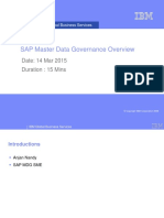 SAP Master Data Governance Overview