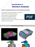 Finite Element Analysis: Introduction To