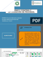 Control y Optimización de Procesos.