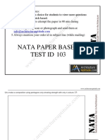 NATA Sample Paper Set 3