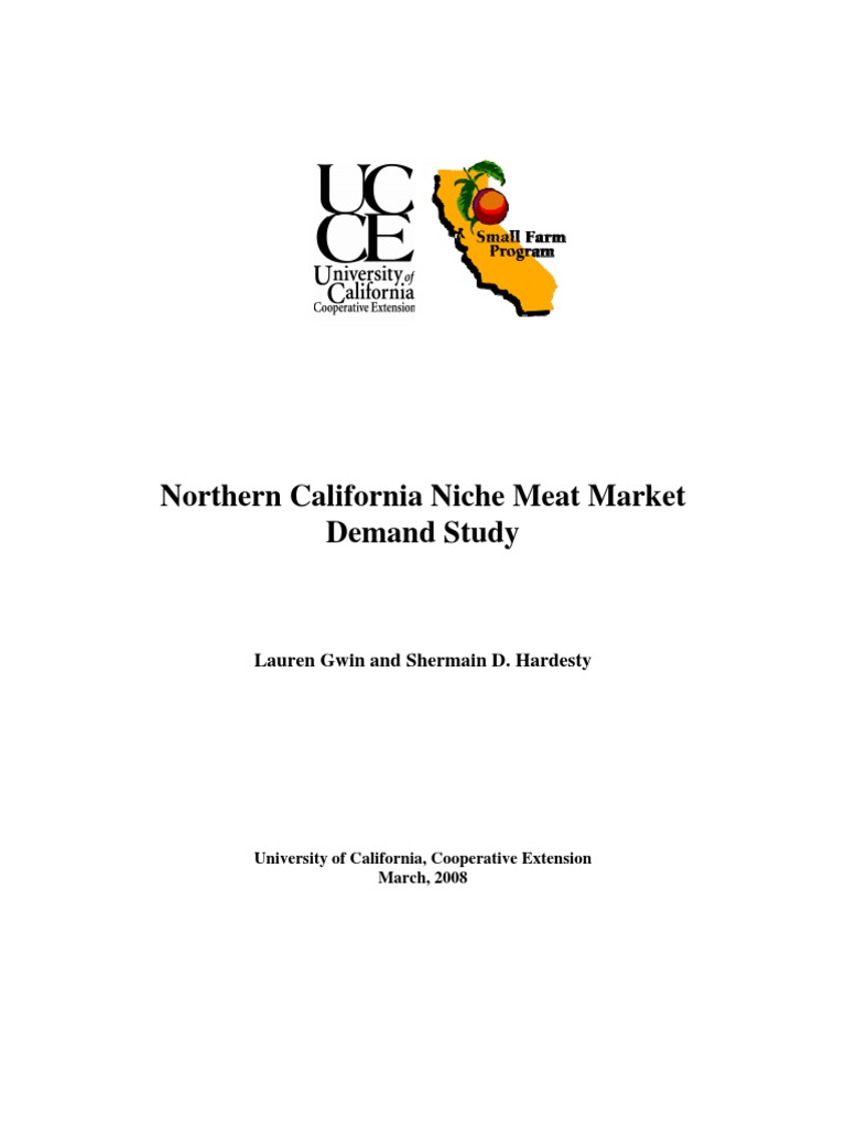 Northern California Niche Meat Market Demand Study Lauren Gwin and