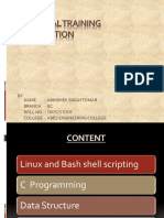Industrial Training PPT C Bash Shell Data Structur Uing Linux