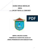 Rencana Kerja Sekolah (RKS) TAHUN 2017/2018 S.D. 2020/2021: SMPN 2 Muara Kuang