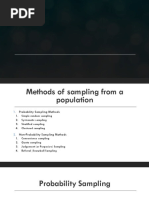 Lecture On Sampling and Sample Size