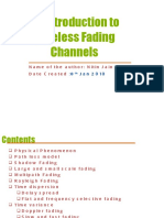 Introductiontowirelessfadingchannels 12965573995327 Phpapp01 PDF