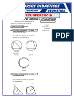 Figuras Inscritas y Circunscritas en La Circunferencia para Tercero de Secundaria