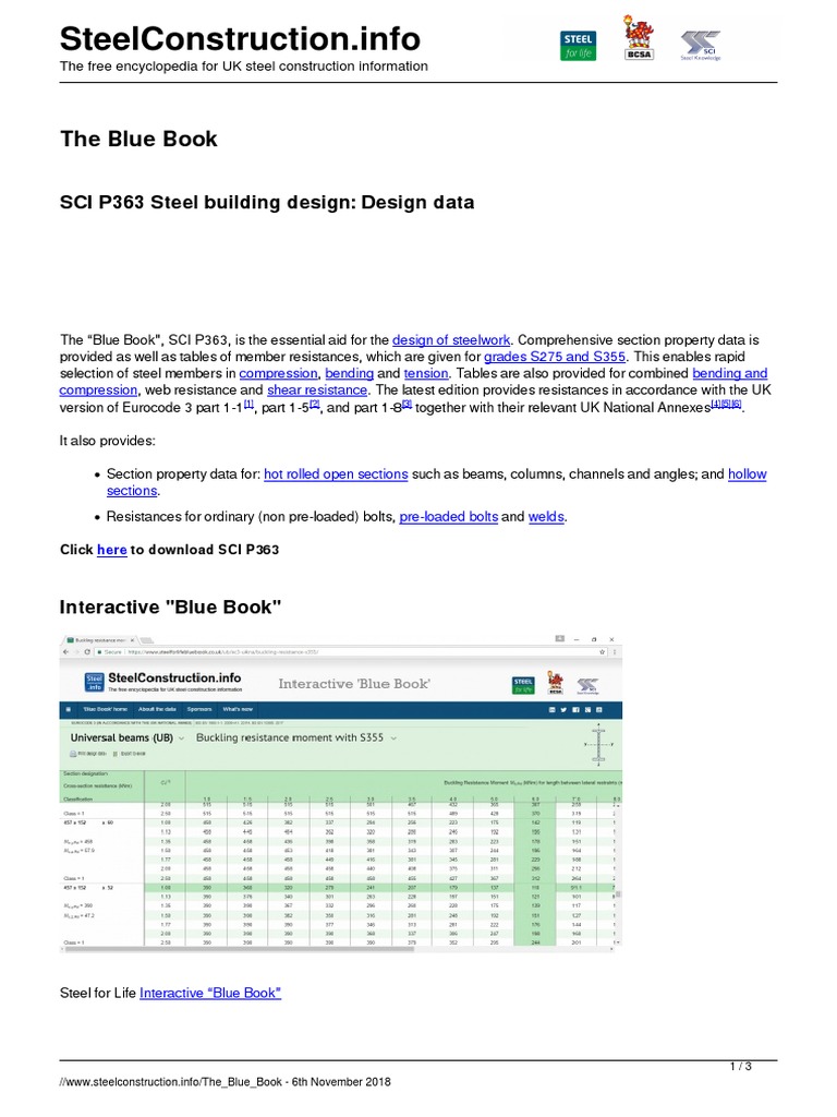 TATA Steel Blue Book | Structural Steel | Beam (Structure)