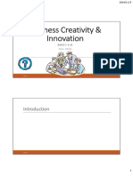 Business Creativity & Innovation: BM017-3-M FALL 2019