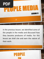 Lesson 11 People Media