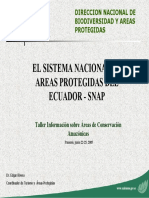 Sistema Nacional Areas Protegidas Ecuador PDF