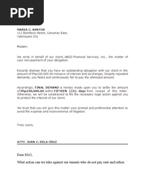 Demand Letter
